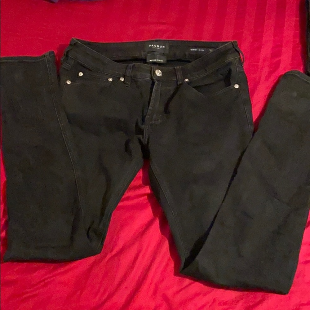 Black Pacsun Skinniest Jeans 32x34